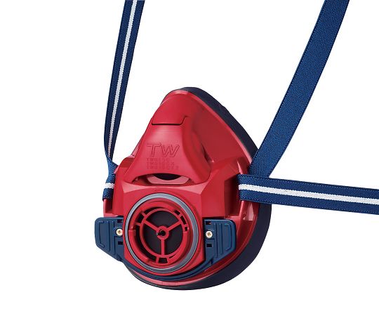 防じん・防毒両検定マスク/半面形/　Sサイズ/茜色雲母（レッド）画像