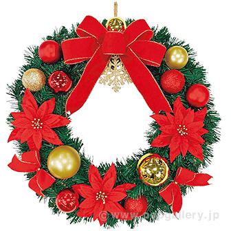 50cmクリスマスアレンジリース画像