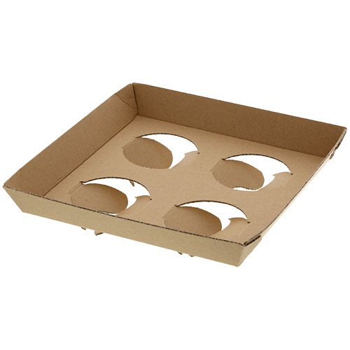 Dｶｯﾌﾟｷｬﾘｰﾎﾙﾀﾞｰ 4個用 ｸﾗﾌﾄ 1ｾｯﾄ(320枚:20枚×16ﾊﾟｯｸ)画像