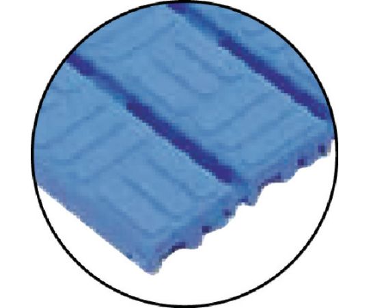 巻取式スノコ　600X3000mm　ブルー 巻取られた状態で横に広がる防水機能のあるマット