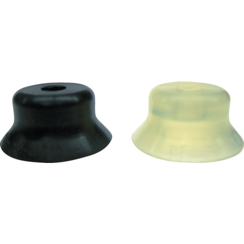 吸着ﾊﾟｯﾄﾞ 平型ﾄﾒﾈｼﾞ取付 Φ80 ﾆﾄﾘﾙｺﾞﾑ 黒色 1個画像