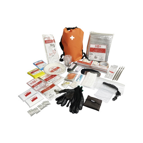 防水タイプ防災バッグ　３０点入り