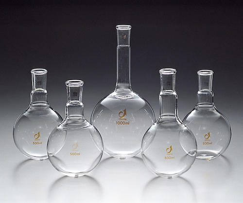 TS短首平底フラスコ 100mL　19/38 　<透明摺合>画像