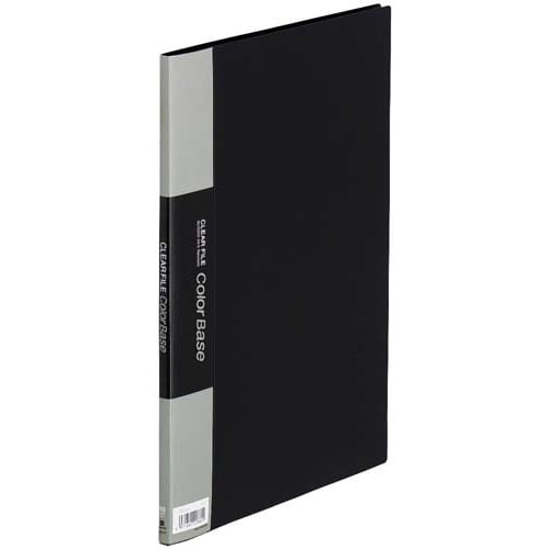 カラーベース固定式　Ａ４縦１０ポケット　黒×３０画像