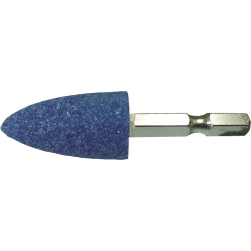 RELIEF 六角軸 軸付砥石 ｽﾃﾝﾚｽ用(WA) 砲弾型 φ18×31mm 1個画像