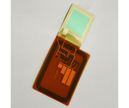 NFCアンテナ付きフレキシブル有機EL照明(赤、発光面15.25×15.6mm)画像