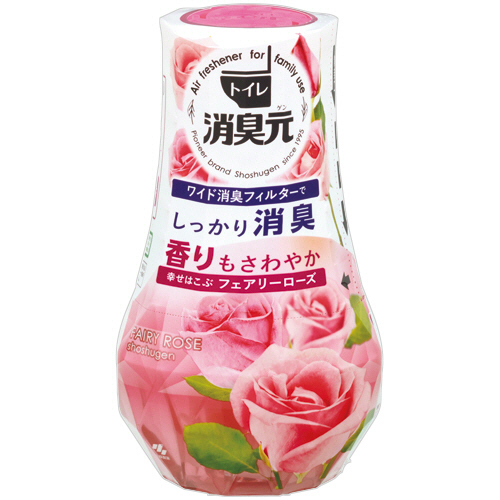 ﾄｲﾚの消臭元 幸せはこぶﾌｪｱﾘｰﾛｰｽﾞ 400mL 1ｾｯﾄ(3個)