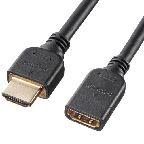 HDMI延長ｹｰﾌﾞﾙ ﾌﾞﾗｯｸ 0.3m 1本