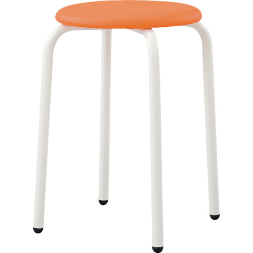 ＩＲＩＳ　丸スツール　ＣＲＳ－４２Ｐ　オレンジ