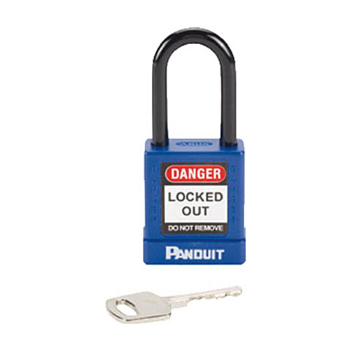 ﾛｯｸｱｳﾄ用ﾊﾟﾄﾞﾛｯｸ 軽量ﾀｲﾌﾟ 青 1個画像