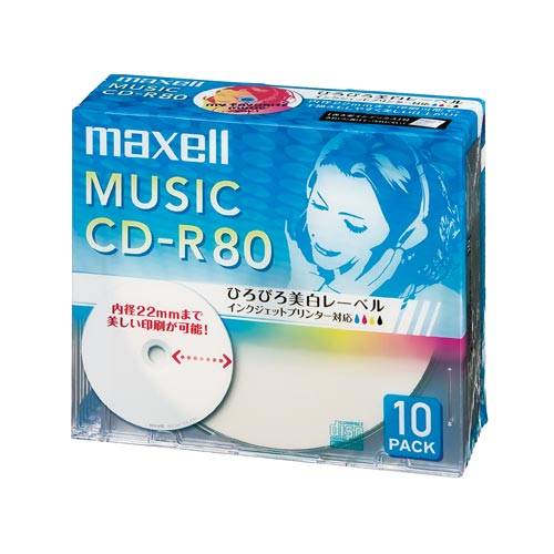 ＣＤ－Ｒ音楽用　８０分　１０枚Ｐ
