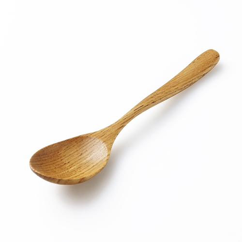 スプーン カレースプーン 18cm 栗の木 天然木 カトラリー画像