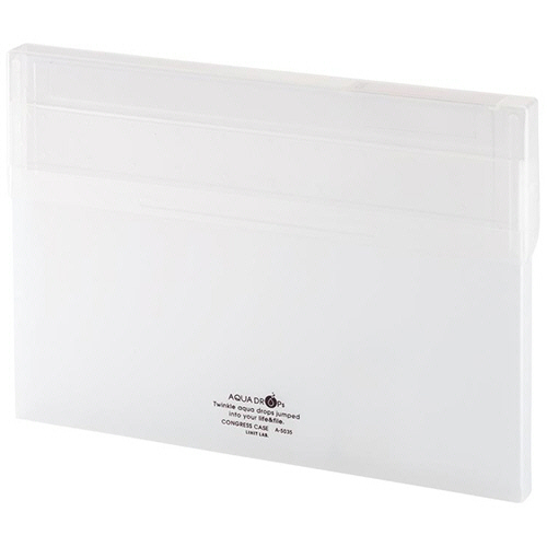 AQUA DROPs ｺﾝｸﾞﾚｽｹｰｽ A4ﾖｺ 150枚収容 乳白 1個画像