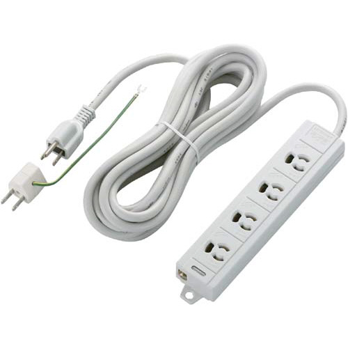 ＯＡタップ　３Ｐ　マグネット付　４個口　５ｍ画像