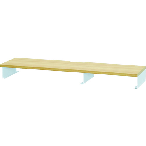 ＴＲＵＳＣＯ　机上ラック　ナチュラル天板　白脚　幅９５０画像