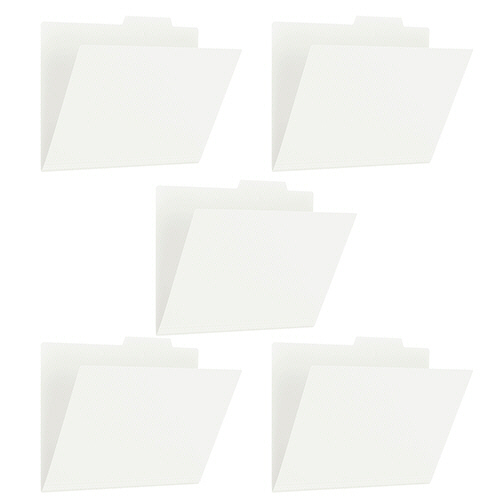 PP個別ﾌｫﾙﾀﾞｰ+ A4 ﾎﾜｲﾄ 1ﾊﾟｯｸ(5冊)画像