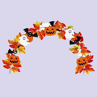 ハロウィンモチーフアーチクリップ画像