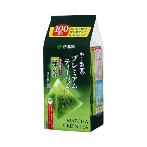 おーいお茶プレミアムティーバッグ抹茶入緑茶１００袋画像