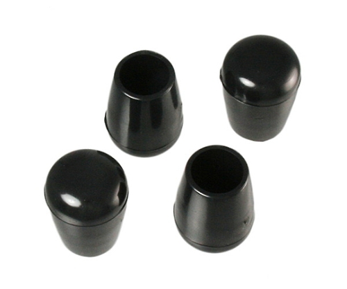 パイプ脚キャップ 内径12.7mm 高さ25mm 黒 1パック（4個入）画像