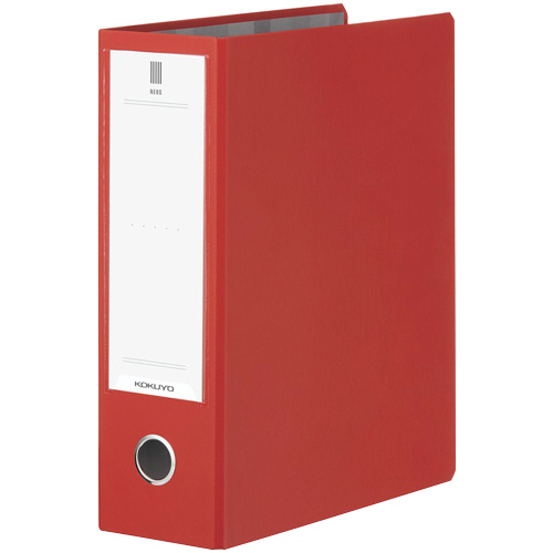 ﾁｭｰﾌﾞﾌｧｲﾙ(NEOS) A4ﾀﾃ 800枚収容 80mmとじ 背幅95mm ｶｰﾏｲﾝﾚｯﾄﾞ 1冊画像