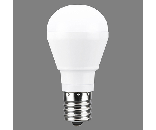 AC100V/4.1W/E17 電球/LED(電球色) 明るい光を放つ電球の正面がクリアに見える状態
