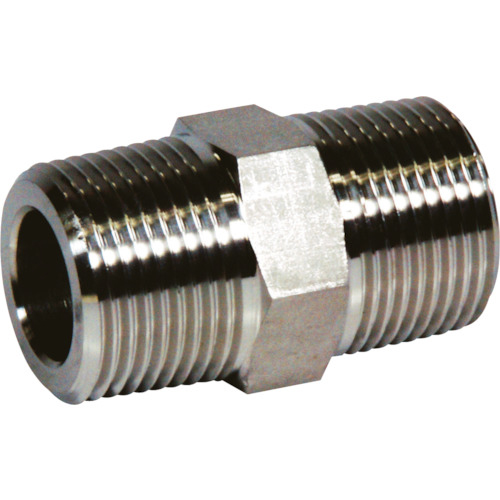 六角ﾆｯﾌﾟﾙ 20A ｽﾃﾝﾚｽ SUS316L 1個画像