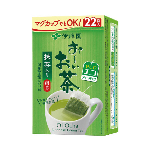 おーいお茶ティーバッグ　抹茶入り緑茶　２２袋入×３画像