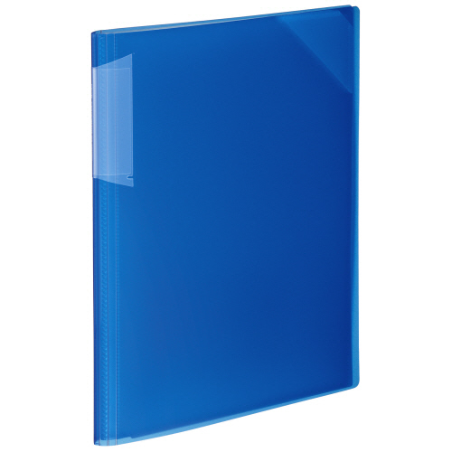ｸﾘﾔｰﾎﾙﾀﾞｰﾌﾞｯｸ(ﾉﾋﾞｰﾀ) 固定式 A4ﾀﾃ 12ﾎﾟｹｯﾄ 背幅10-30mm 青 1ｾｯﾄ(10冊)画像