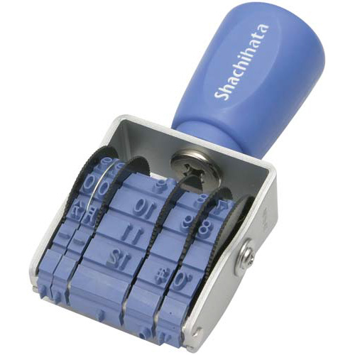 エルゴグリップ　欧文日付４号ゴシック体　手形用画像