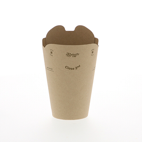 紙ｺｯﾌﾟ ﾊﾞﾀﾌﾗｲｶｯﾌﾟ 8ｵﾝｽ ｼﾝｸﾞﾙ 未晒無地 1ｾｯﾄ(800個:40個×20ﾊﾟｯｸ)画像