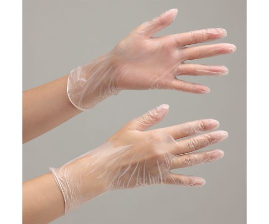 塩化ビニール手袋 ベルテプラテ831 LL パウダーフリー 100枚入画像