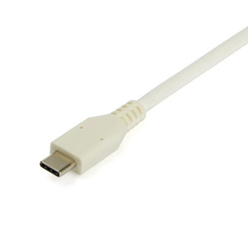 有線LANアダプター/USB　Type-C-RJ45/USB3.0・3.1　1個 平置きされた商品で、USB Type-CポートとRJ45ポートがはっきりと見える状態
