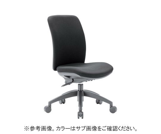 チェア ミドルバック肘なしタイプ グレー 布張り