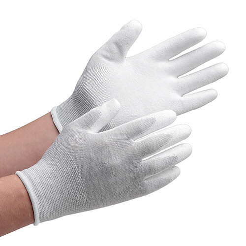 静電気拡散性 作業用手袋 SPU-130CN(手のひらｺｰﾃｨﾝｸﾞ) Sｻｲｽﾞ 1袋(10双)画像