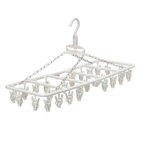 ハンガー 角ハンガー 洗濯ハンガー HOS ルームハンガー W 26ピンチ 室内干し ホワイト 88283画像