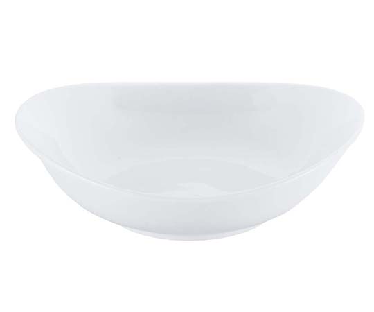 磁器　中華・洋食兼用食器　白オーバルボール　24cm画像