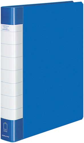 クリヤーブックタフボディ青Ａ４縦背幅３８ｍｍ４冊画像