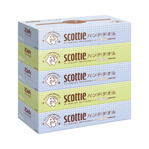 スコッティハンドタオル　１００組（５箱入）×１２画像
