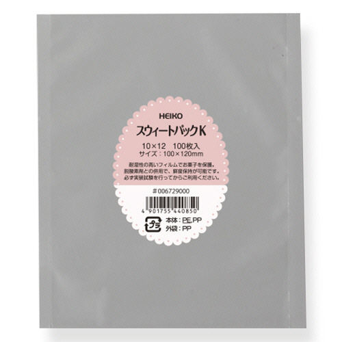 ｽｳｨｰﾄﾊﾟｯｸ K 10×12 1ｾｯﾄ(7200枚:100枚×72ﾊﾟｯｸ)