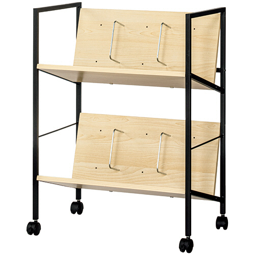 木製ﾌｧｲﾙﾜｺﾞﾝ 2段 ﾅﾁｭﾗﾙ/ﾌﾞﾗｯｸ 1台