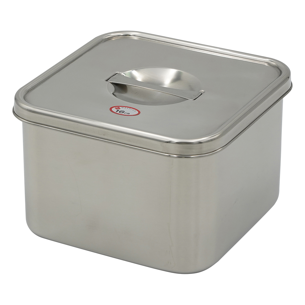 ツマミ付き　ステンレス角型ポット　2.8L画像