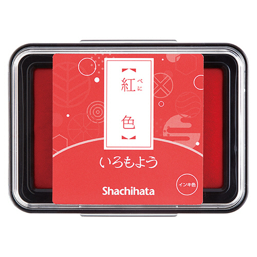 いろもよう ｽﾀﾝﾌﾟﾊﾟｯﾄﾞ 紅色(べにいろ) 1個画像