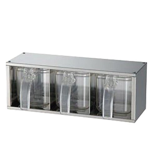 調味料入れ 21-0引出式ヤクミ入3pcタテ・ヨコ兼用 FK-1037