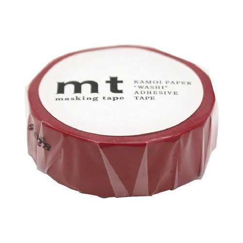 mt 1P レッド 鮮やかな赤色のテープが巻かれた商品の正面。