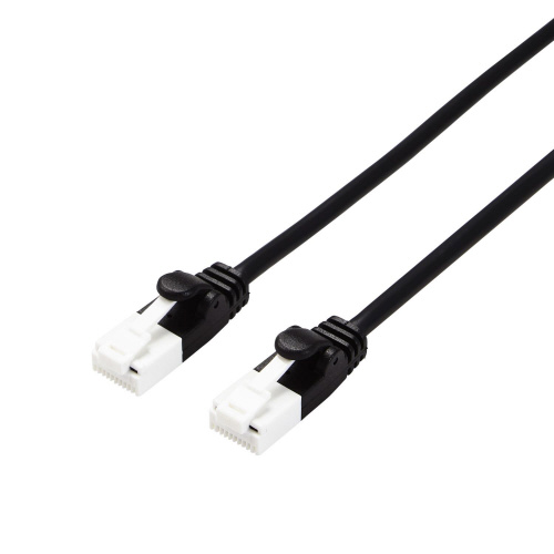 ＬＡＮケーブルＣＡＴ６Ａ　１ｍ　やわらか　ブラック