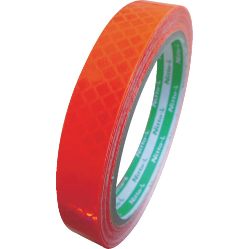 高輝度ﾌﾟﾘｽﾞﾑ反射ﾃｰﾌﾟ(蛍光色) 15mm×5m ｵﾚﾝｼﾞ 1巻画像