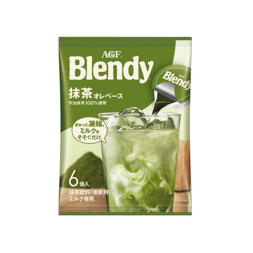 ブレンディ　ポーション　抹茶オレベース6個画像