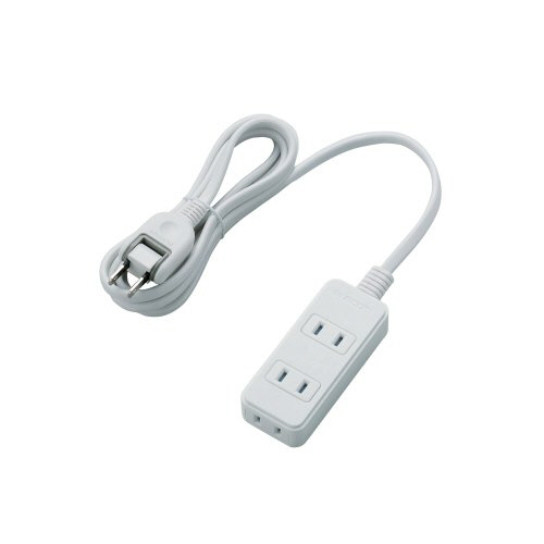 ほこりｼｬｯﾀｰ付き電源ﾀｯﾌﾟ 2P･3個口 ﾎﾜｲﾄ 2.0m 1個画像