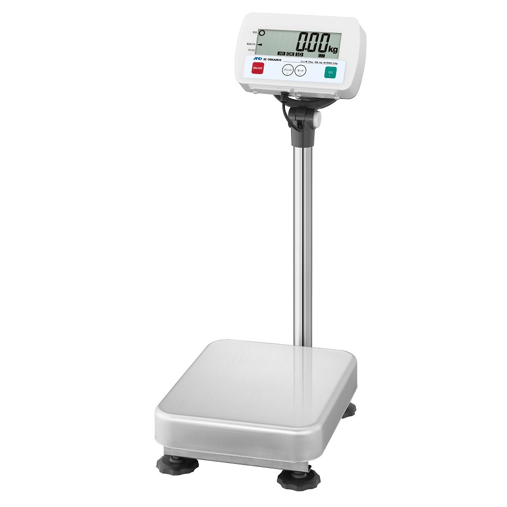 検定付きはかり フレーム SUS304　防塵・防水台はかり SC-Kシリーズ  ひょう量:30kg 最小表示:10g画像