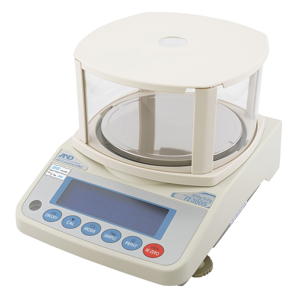 校正用分銅内蔵型汎用電子天びん FZ-iシリーズ ひょう量:3200g 最小表示:0.01g画像